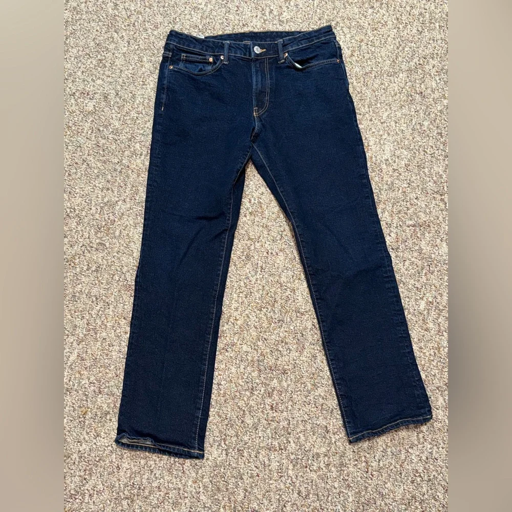 H&M Men's Dark Blue Jeans straight regular fit 32x32 mens size‎ 32